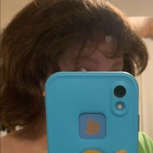 Real Hair Brown Layered Wig